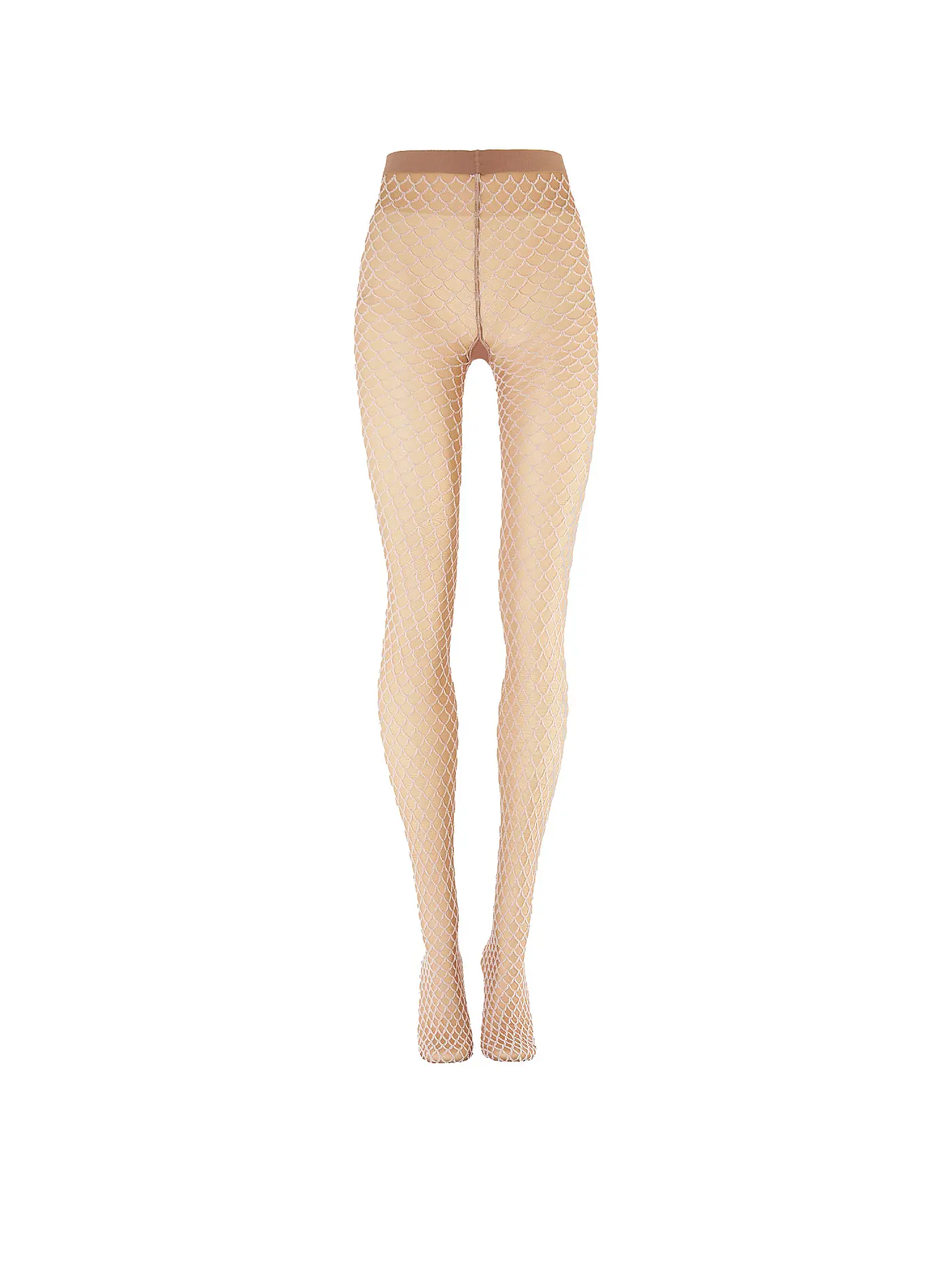 WOLFORD | Modestrumpfhose VELVET NET ILLUSION Fairly Light/White | 